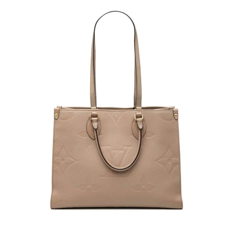 Louis Vuitton Monogram Empreinte OnTheGo MM Brown Leather Very good condition - Front View