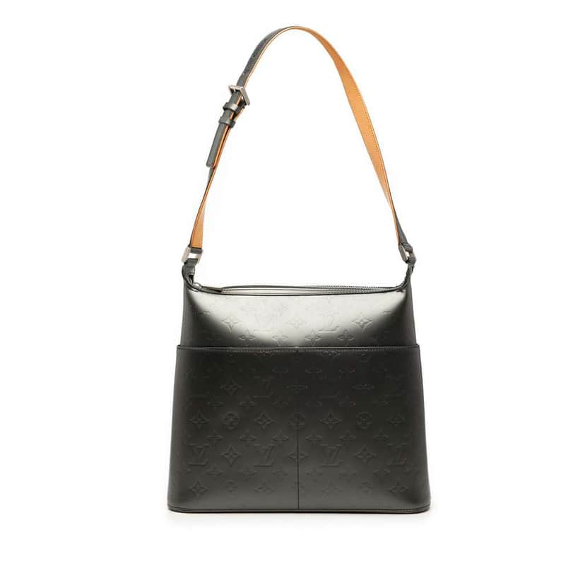 Louis Vuitton Monogram Mat Sutter Grey Leather Very good condition - Front View