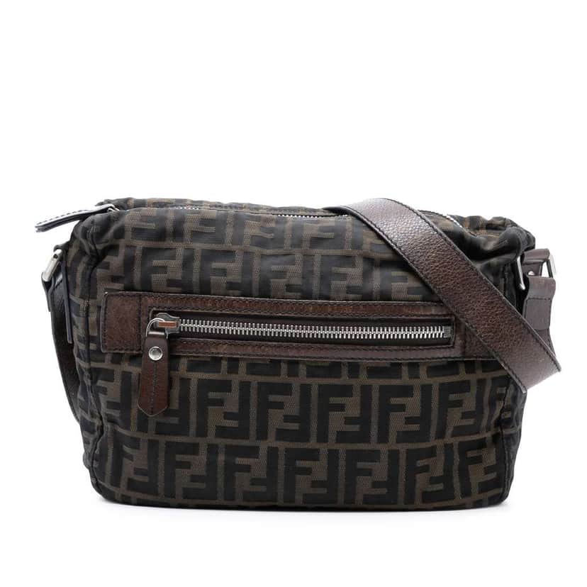 Fendi Zucca Canvas Crossbody Brown Canvas Very good condition - Front View