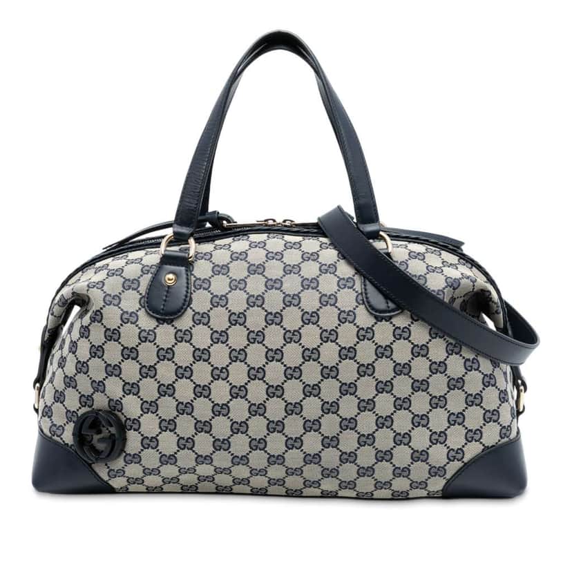 Gucci GG Canvas Brick Lane Satchel Brown Canvas Very good condition - Front View