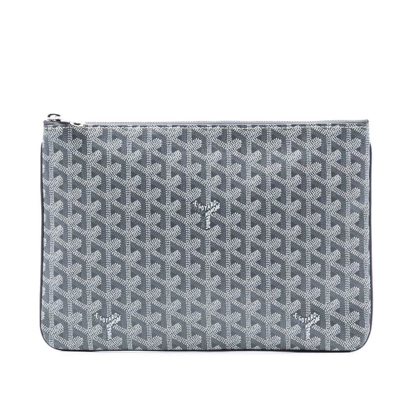 Goyard Goyardine Senat MM Grey Canvas Very good condition - Front View