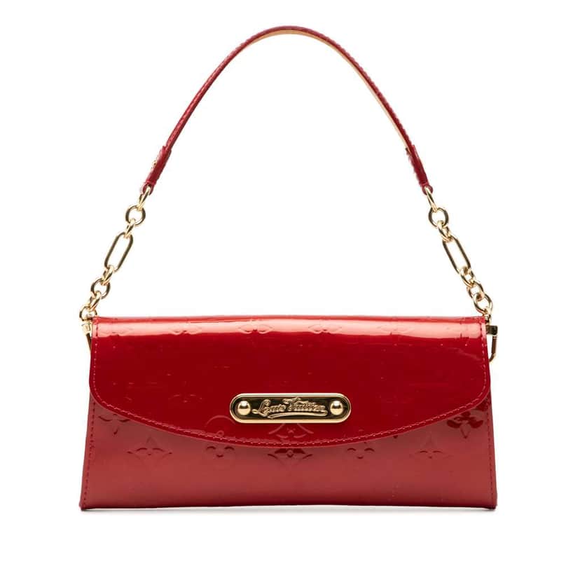 Louis Vuitton Monogram Vernis Sunset Boulevard Red Leather Very good condition - Front View