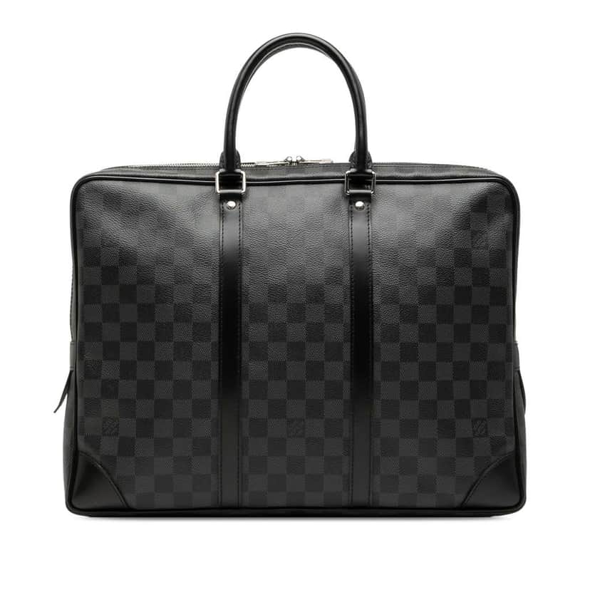 Louis Vuitton Damier Graphite Porte Documents Voyage PM Black Very good condition - Front View