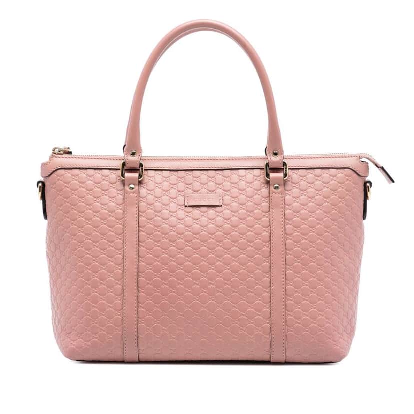 Gucci Small Microguccissima Joy Satchel Pink Leather Very good condition - Front View