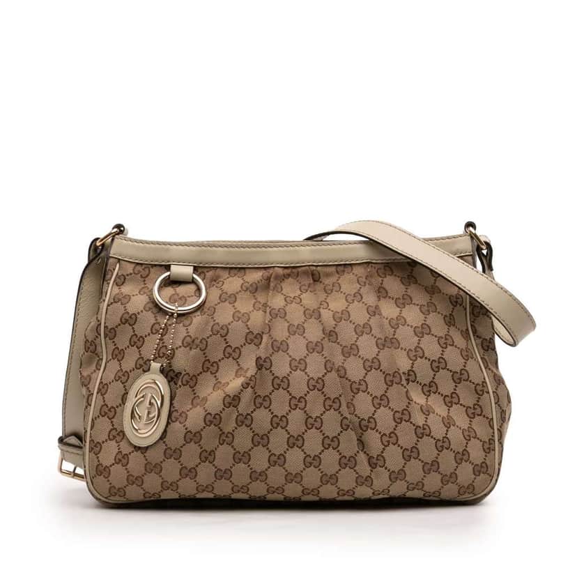 Gucci GG Canvas Sukey Crossbody Brown Canvas Very good condition - Front View