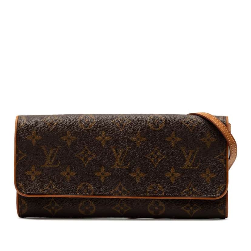 Louis Vuitton Monogram Pochette Twin GM Brown Good condition - Front View