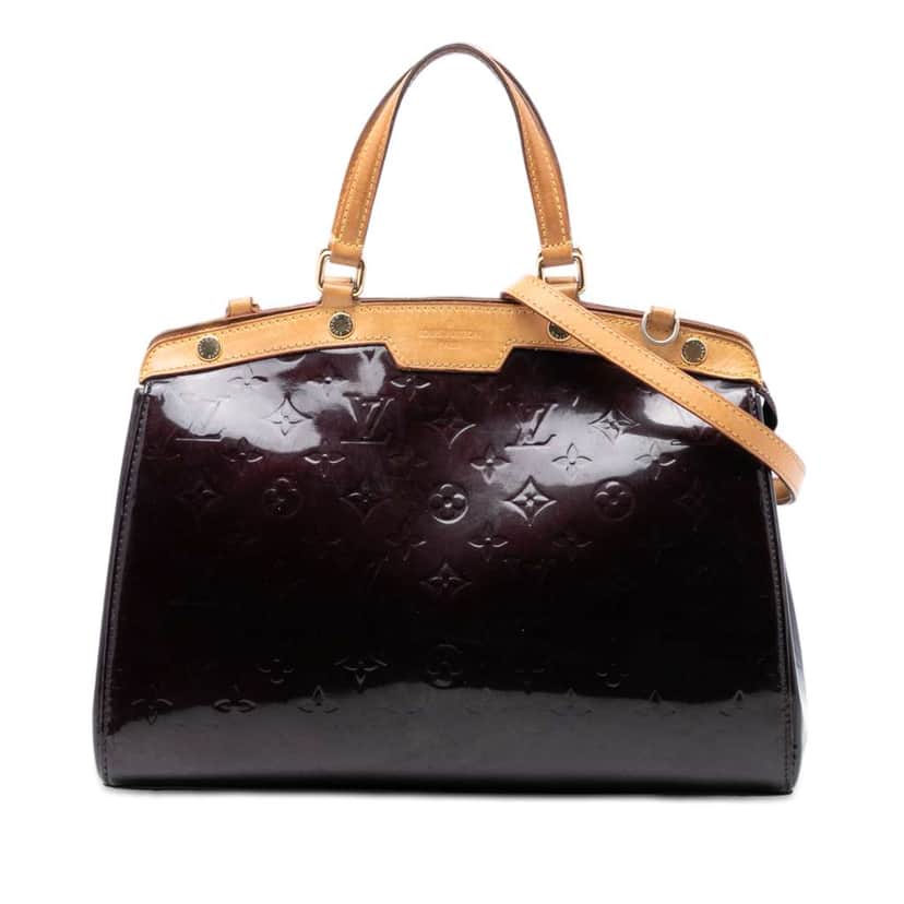 Louis Vuitton Monogram Vernis Brea MM Purple Leather Very good condition - Front View