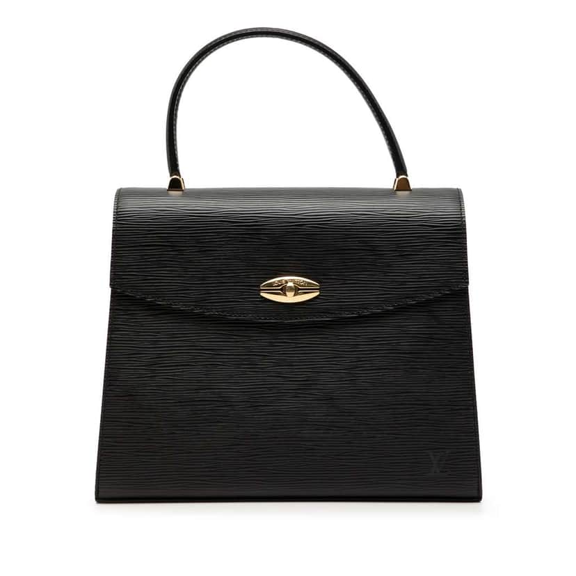 Louis Vuitton Epi Malesherbes Black Leather Very good condition - Front View