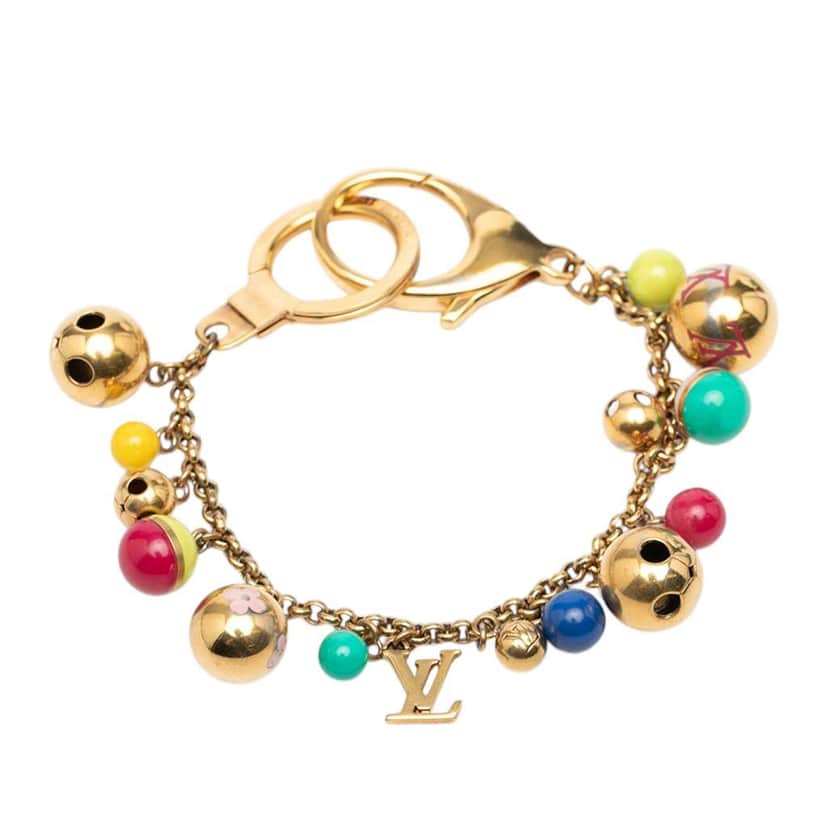 Louis Vuitton Gold Plated Chaine Grelots Bag Charm Gold Metal Very good condition - Front View