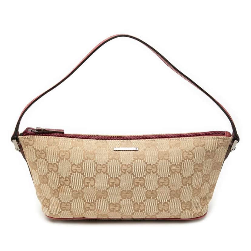 Gucci GG Canvas Boat Brown Canvas Very good condition - Front View