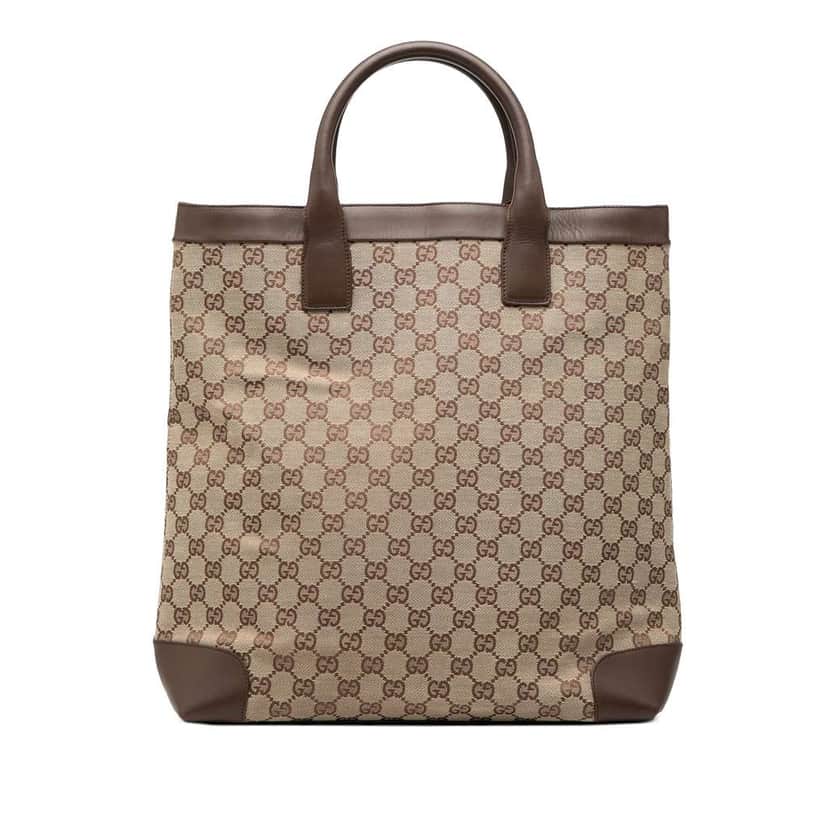 Gucci GG Canvas Tote Brown Canvas Good condition - Front View
