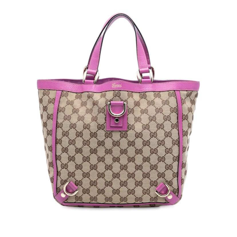 Gucci GG Canvas Abbey D Ring Tote Brown Canvas Good condition - Front View