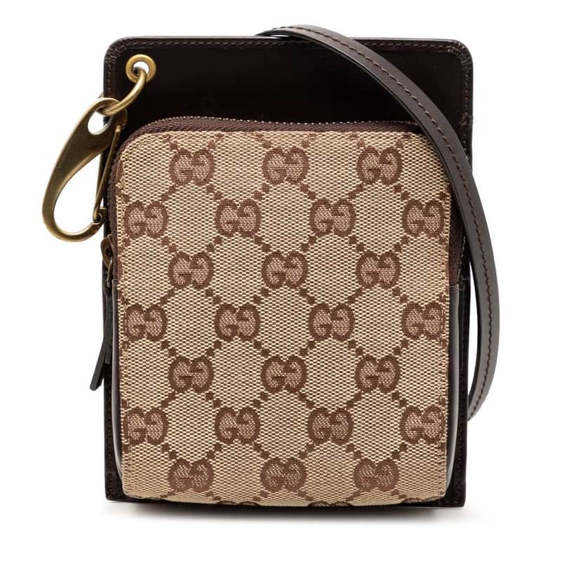 Gucci GG Canvas Crossbody Brown Canvas Very good condition - Front View