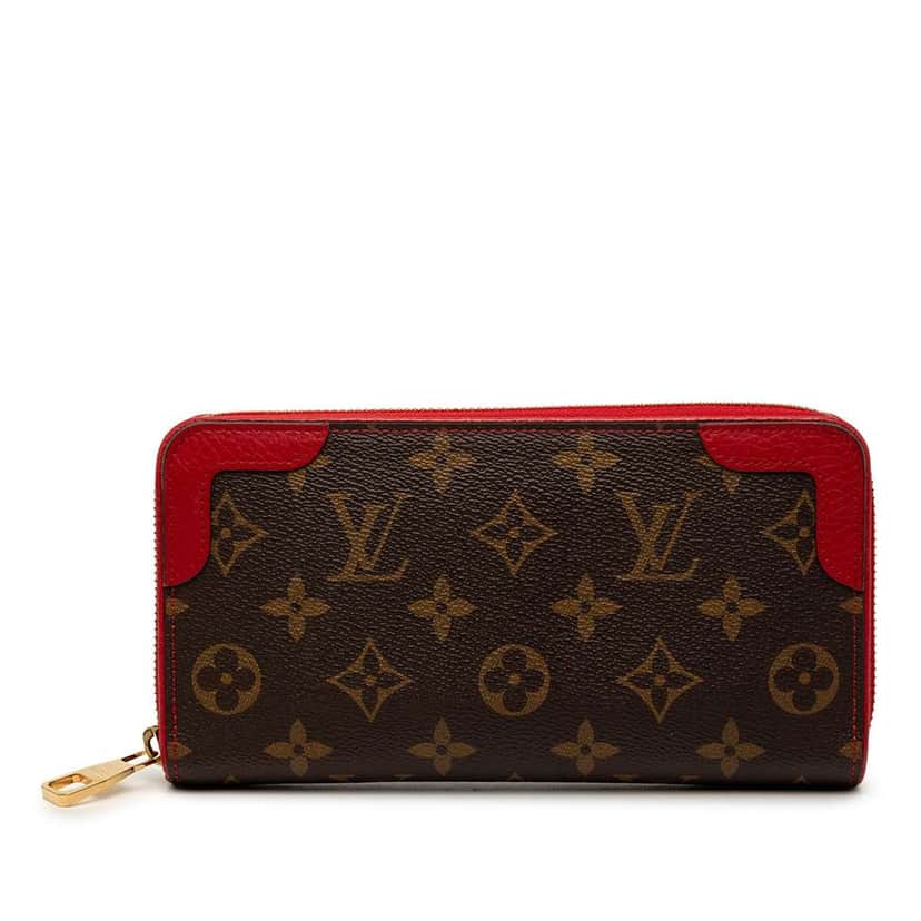 Louis Vuitton Monogram Retiro Zippy Wallet Brown Very good condition - Front View