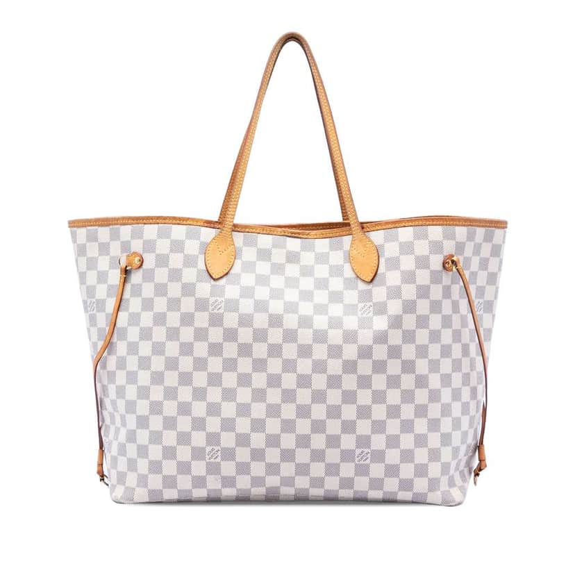 Louis Vuitton Damier Azur Neverfull GM White Very good condition - Front View