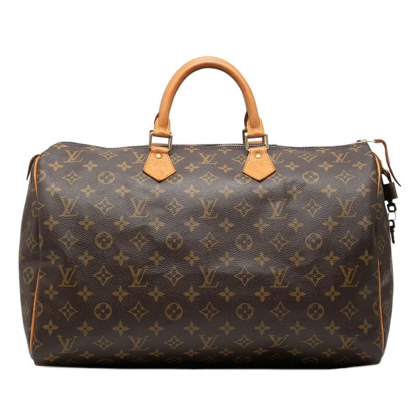 Louis Vuitton Monogram Speedy 40 Brown Good condition - Front View