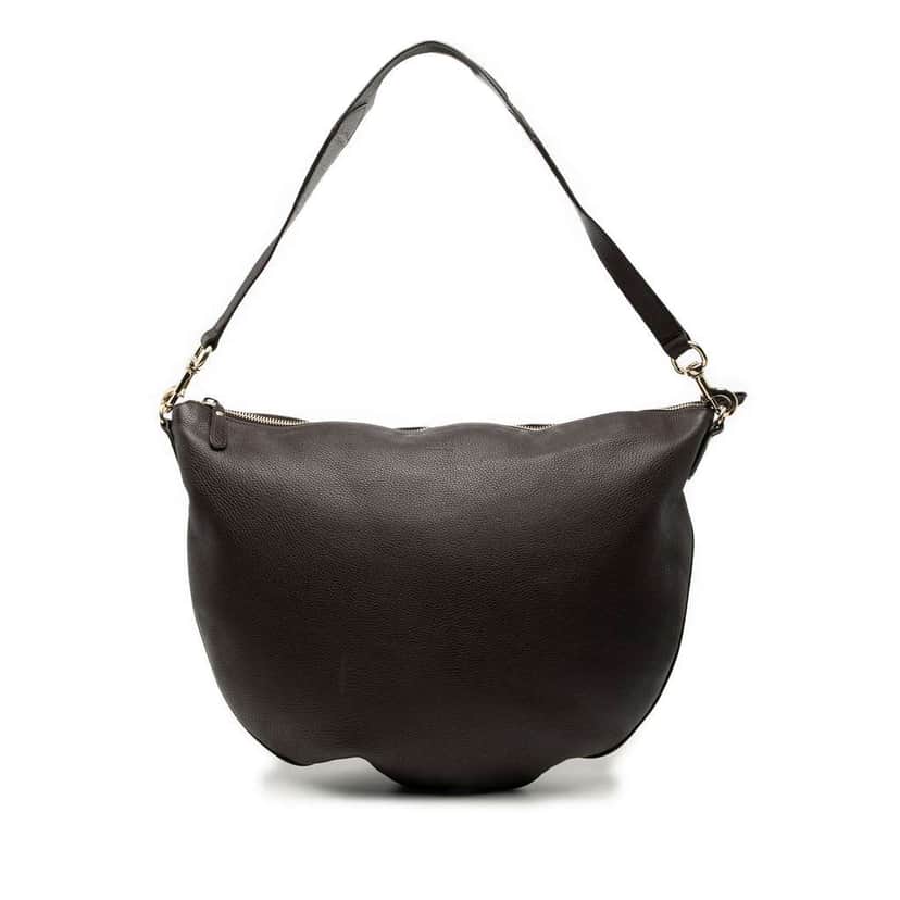 Gucci Calfskin Half Moon Hobo Brown Leather Very good condition - Front View
