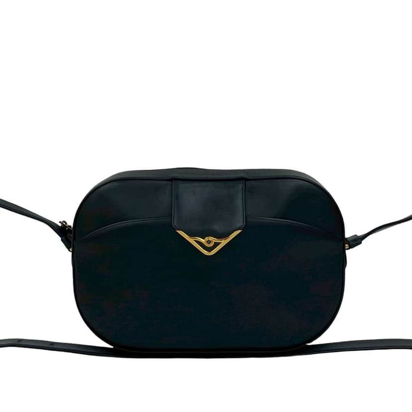 Cartier Leather Sapphire Line Crossbody Blue Leather Good condition - Front View