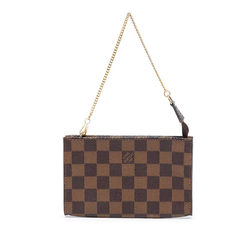 Louis Vuitton Damier Ebene Marais Bucket Pouch Brown Good condition - Front View