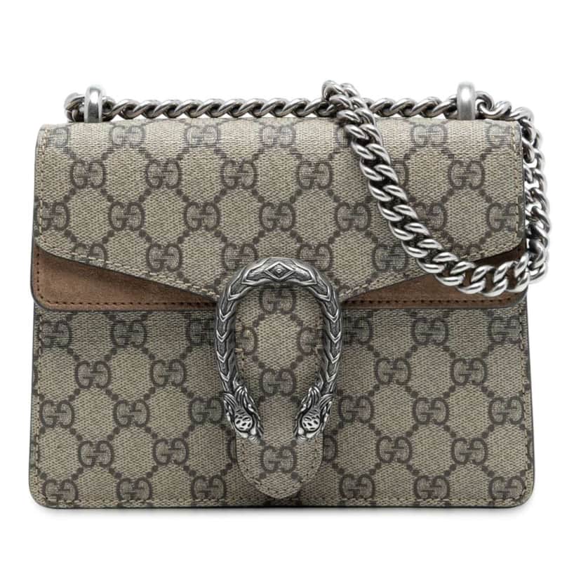 Gucci Small GG Supreme Dionysus Crossbody Beige Very good condition - Front View