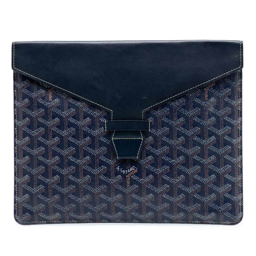 Goyard Goyardine Camondo II Blue Canvas Very good condition - Front View