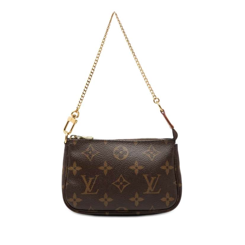 Louis Vuitton Monogram Mini Pochette Accessoires Brown Very good condition - Front View