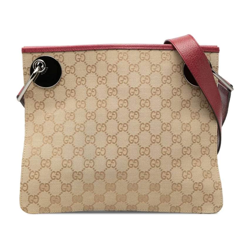 Gucci GG Canvas Eclipse Crossbody Beige Good condition - Front View