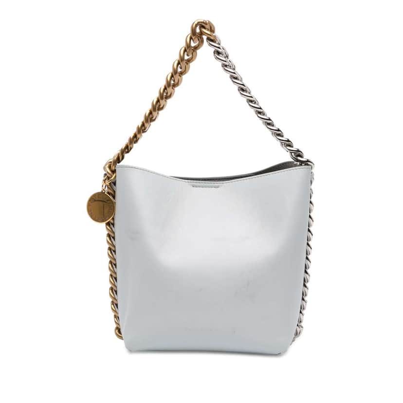 Stella Mccartney Alter Mat Frayme Bucket Bag White Polyester Very good condition - Front View
