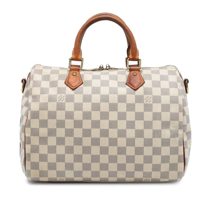 Louis Vuitton Damier Azur Speedy Bandouliere 30 White Good condition - Front View