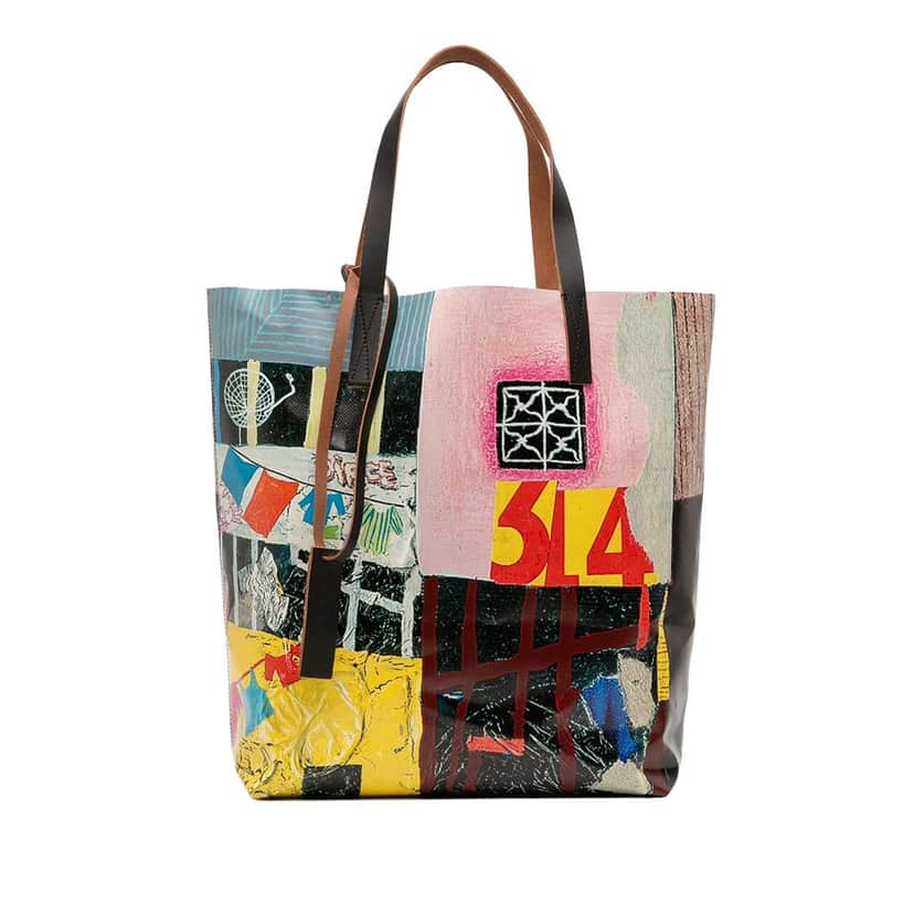 Marni Printed PVC Tote MultiColor Good condition - Front View