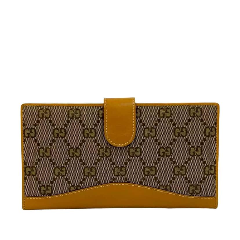 Gucci GG Canvas Long Wallet Beige Good condition - Front View