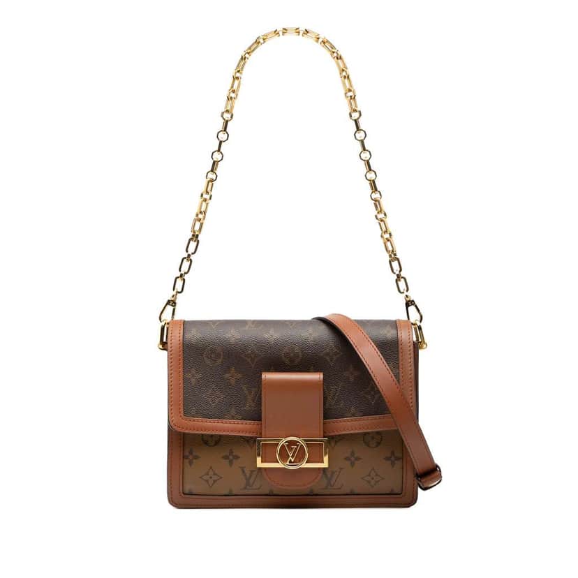 Louis Vuitton Monogram Reverse Dauphine MM Brown Good condition - Front View