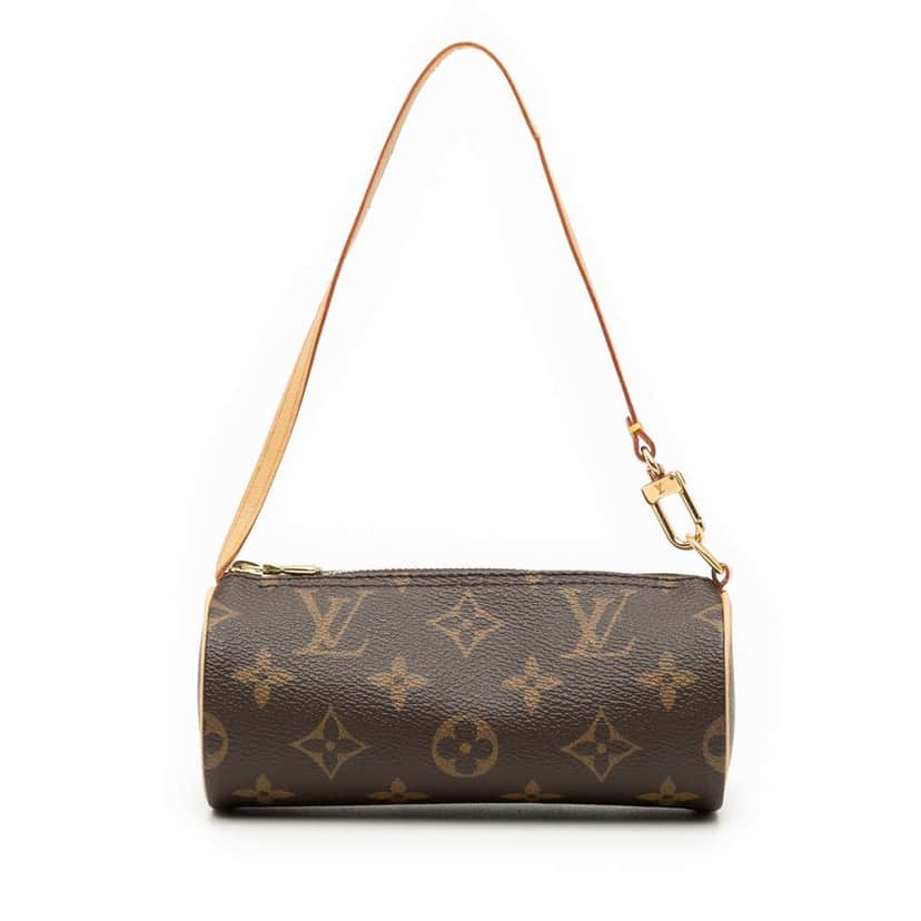 Louis Vuitton Monogram Papillon Pochette Brown Fair condition - Front View