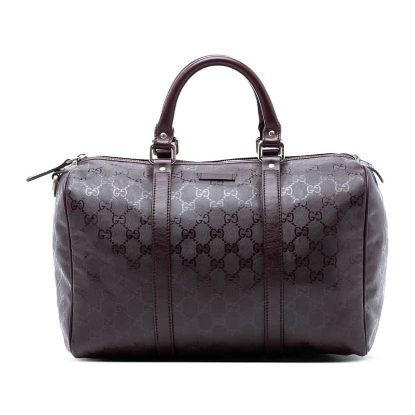 Gucci Medium GG Imprime Joy Boston Bag Purple Canvas Very good condition - Front View