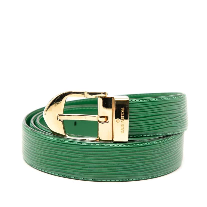 Louis Vuitton Epi Ceinture Belt Green Leather Good condition - Front View