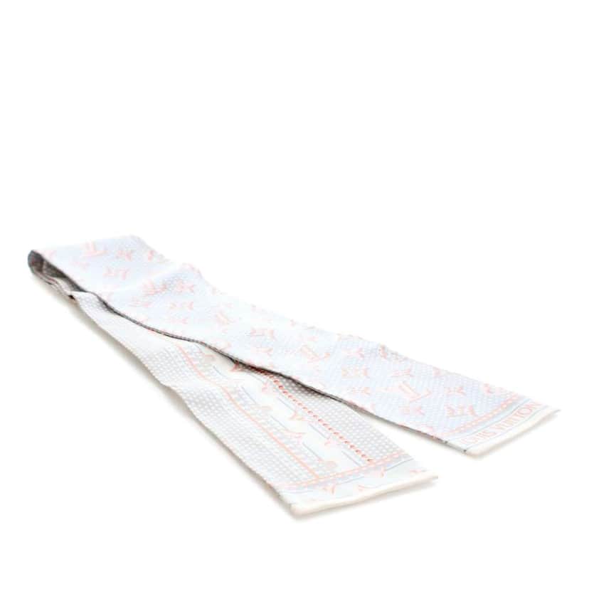 Louis Vuitton Monogram Confidential Bandeau Silk Scarf Grey Silk Good condition - Front View