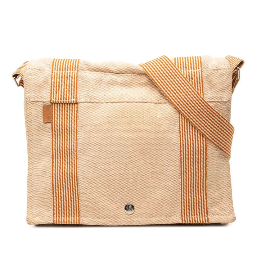 Hermès Canvas Fourre Tout Besace MM Orange Canvas Good condition - Front View
