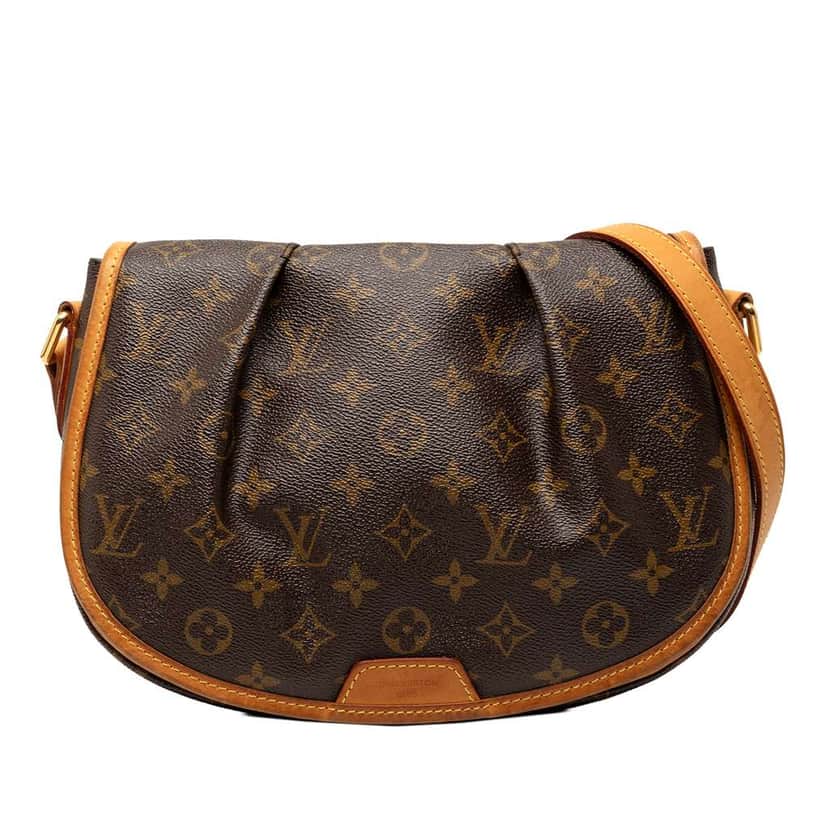 Louis Vuitton Monogram Menilmontant PM Brown Good condition - Front View