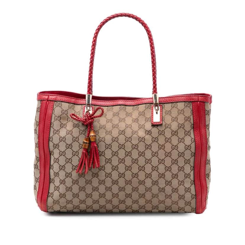Gucci Medium GG Canvas Bella Tote Beige Very good condition - Front View