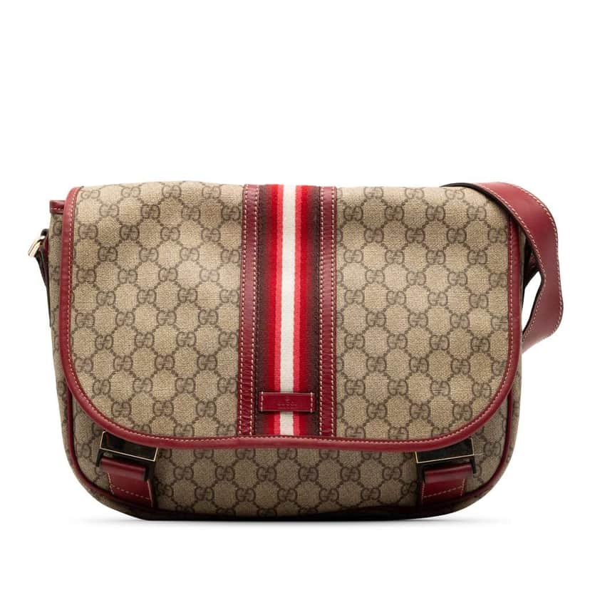 Gucci GG Supreme Web Crossbody Beige Good condition - Front View