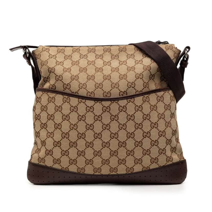 Gucci GG Canvas Crossbody Beige Fair condition - Front View