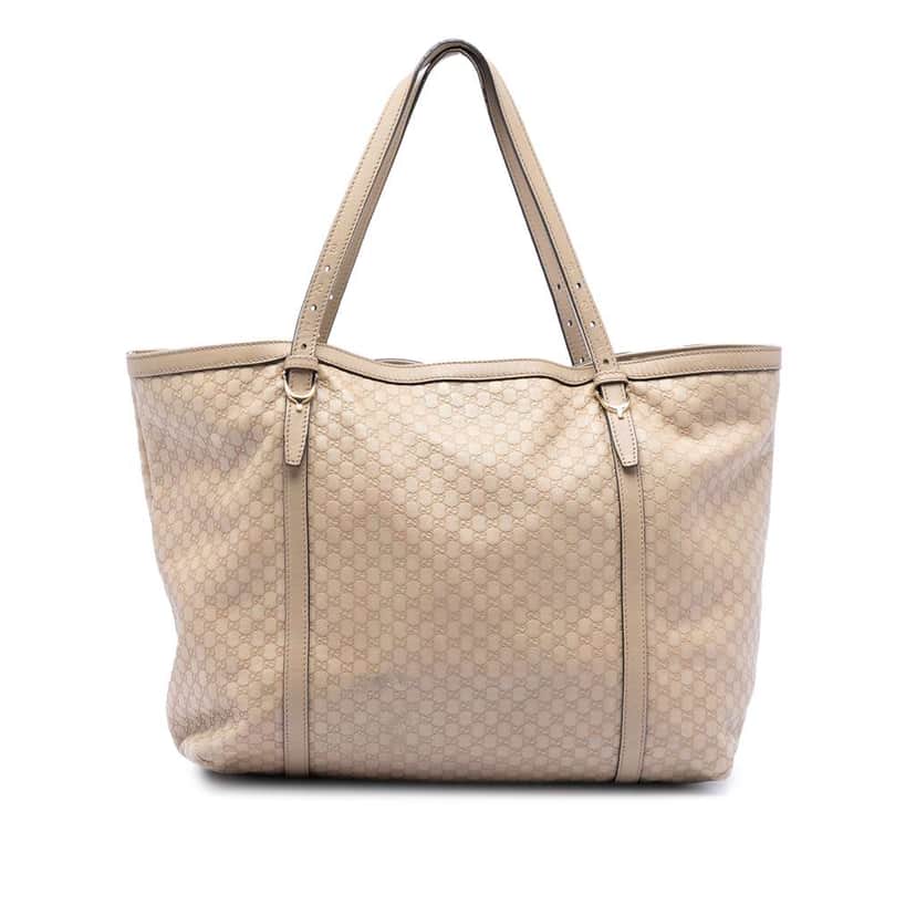 Gucci Microguccissima Nice Tote Beige Leather Good condition - Front View