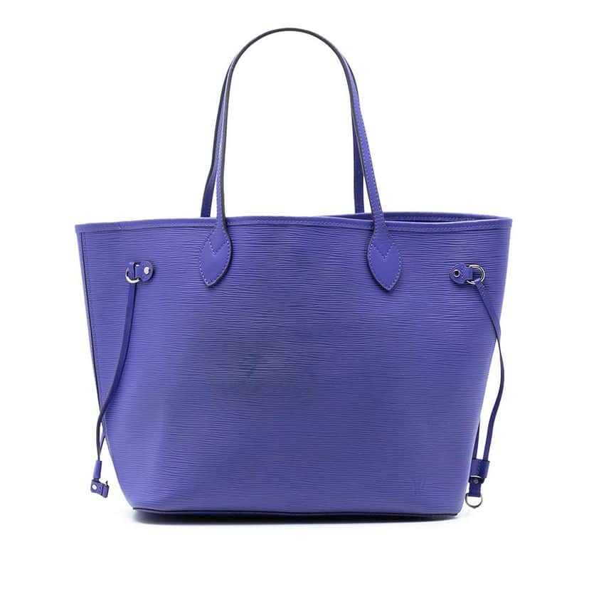 Louis Vuitton Epi Neverfull MM Purple Leather Good condition - Front View