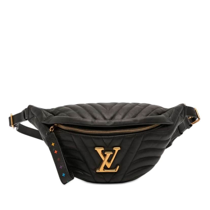 Louis Vuitton New Wave Bumbag Black Leather Good condition - Front View