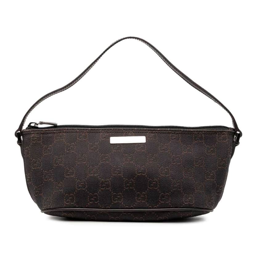 Gucci GG Denim Boat Brown Denim Good condition - Front View