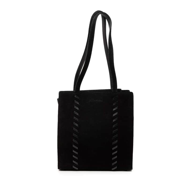 Saint Laurent Suede Stitch Tote Black Leather Good condition - Front View