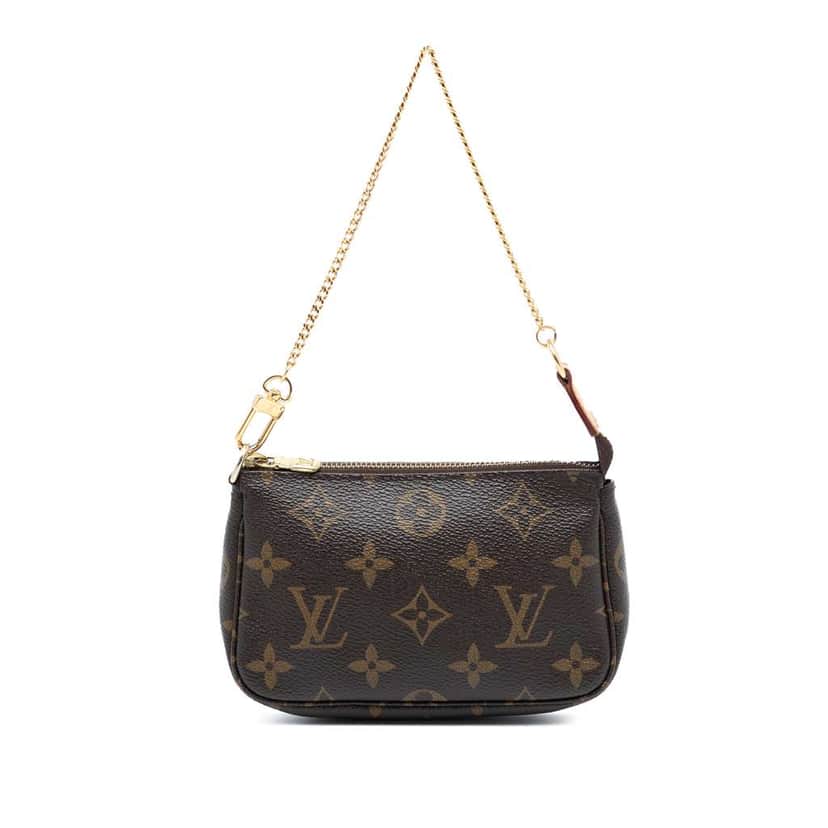 Louis Vuitton Monogram Mini Pochette Accessoires Brown Very good condition - Front View