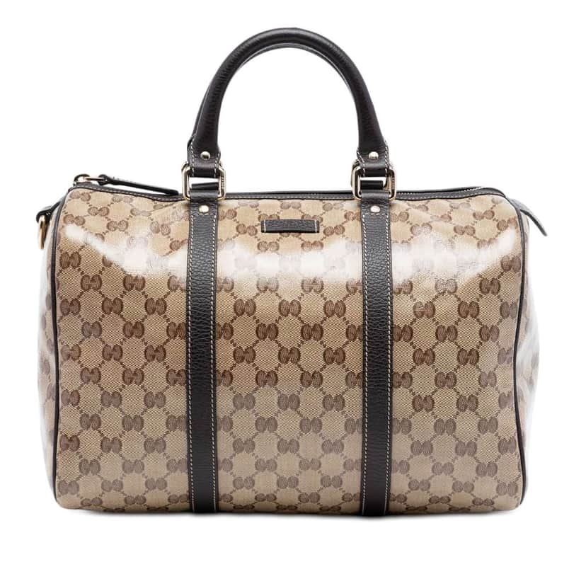 Gucci Medium GG Crystal Joy Boston Bag Beige Good condition - Front View