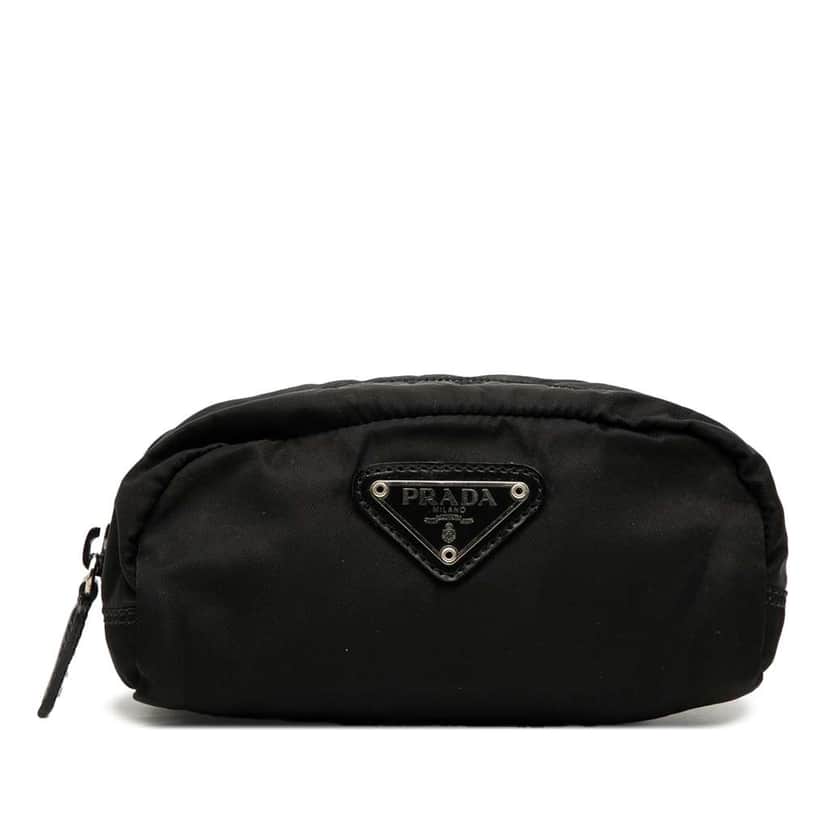 Prada Mini Tessuto Pouch Black Good condition - Front View