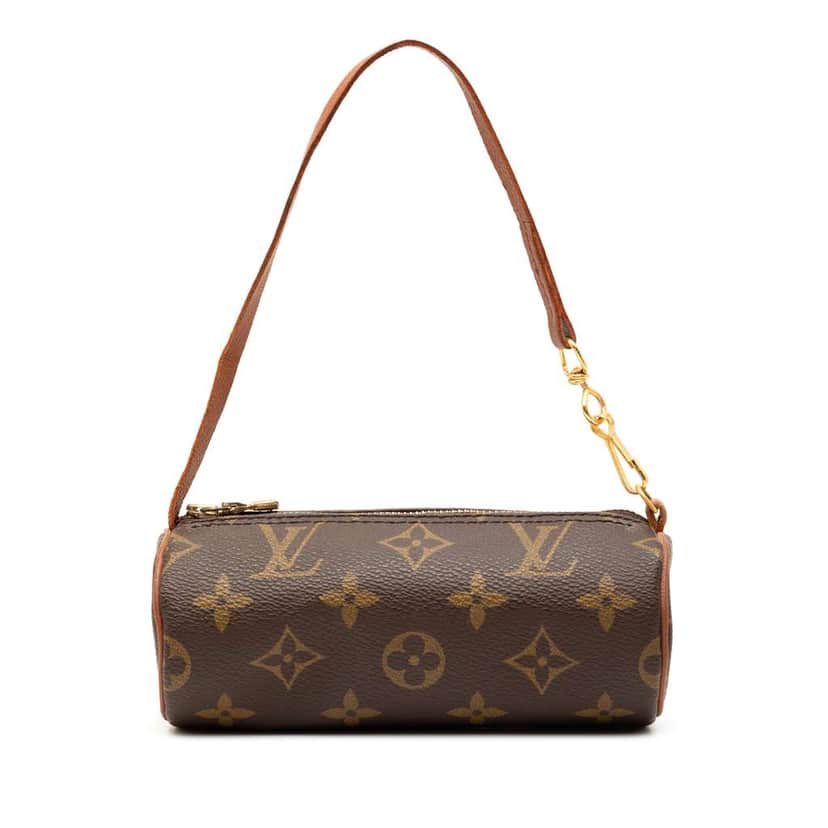 Louis Vuitton Monogram Papillon Pochette Brown Fair condition - Front View